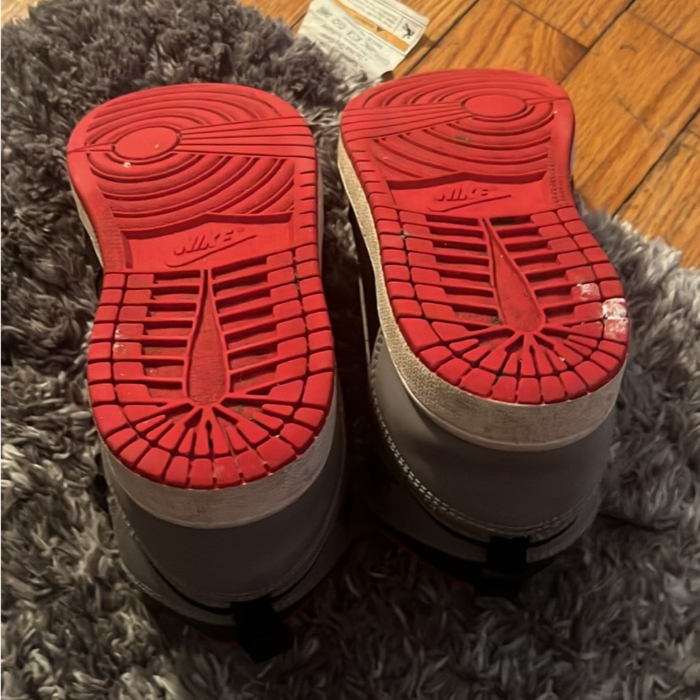 Kids Red and Gray Shoes